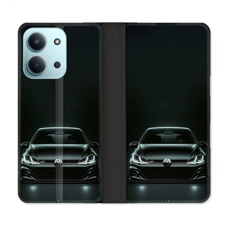 Housse cuir portefeuille Pour Xiaomi Redmi 15C 4G Volkwagen Golf GTI