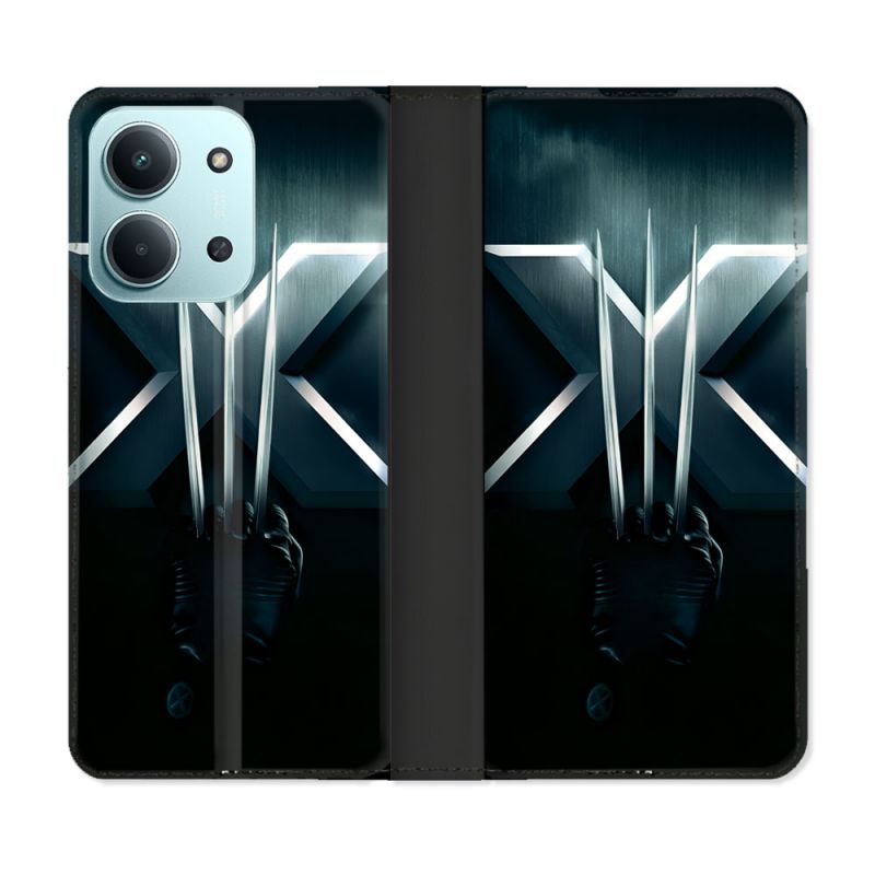 Housse cuir portefeuille Pour Xiaomi Redmi 15C 4G Xmen