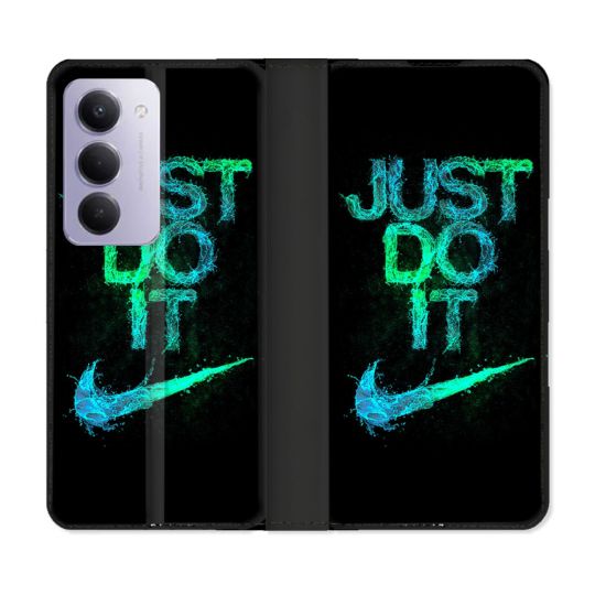 Housse cuir portefeuille Pour Xiaomi Redmi 15 5G Nike Just Do It