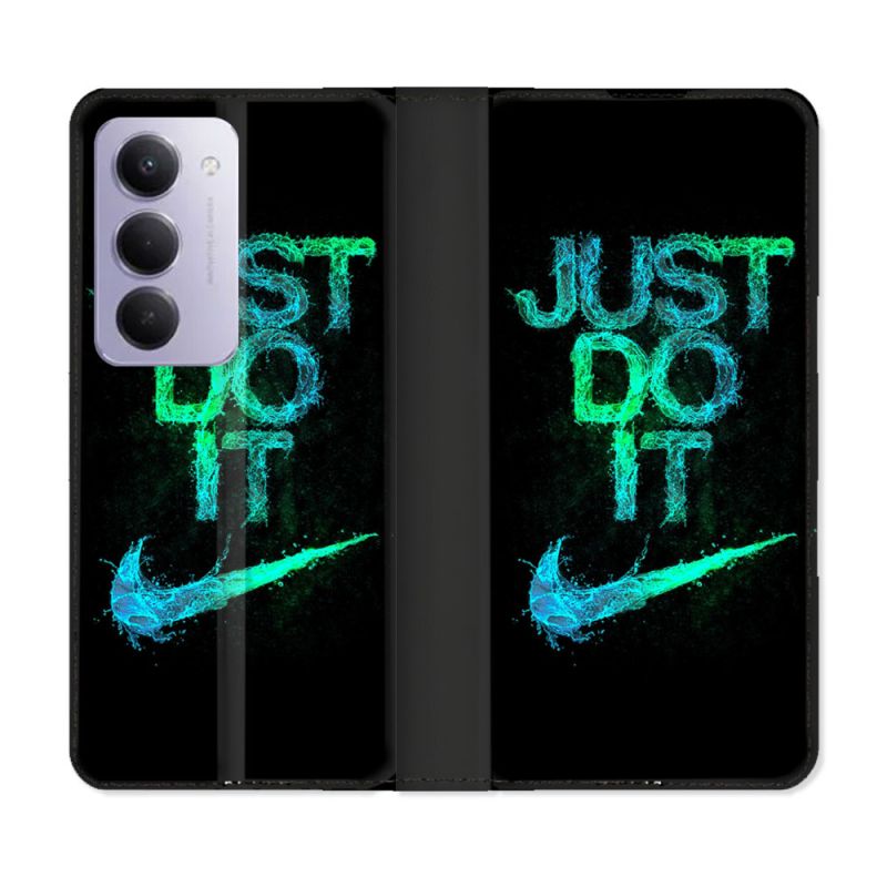 Housse cuir portefeuille Pour Xiaomi Redmi 15 5G Nike Just Do It