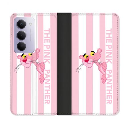 Housse cuir portefeuille Pour Xiaomi Redmi 15 5G Panthere Rose