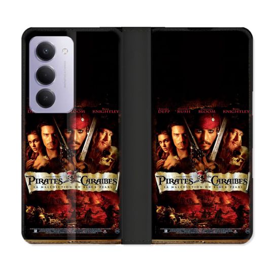Housse cuir portefeuille Pour Xiaomi Redmi 15 5G Pirate Des Caraibes