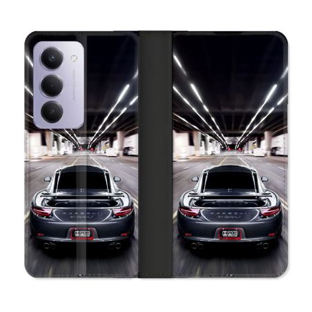 Housse cuir portefeuille Pour Xiaomi Redmi 15 5G Porsche 911