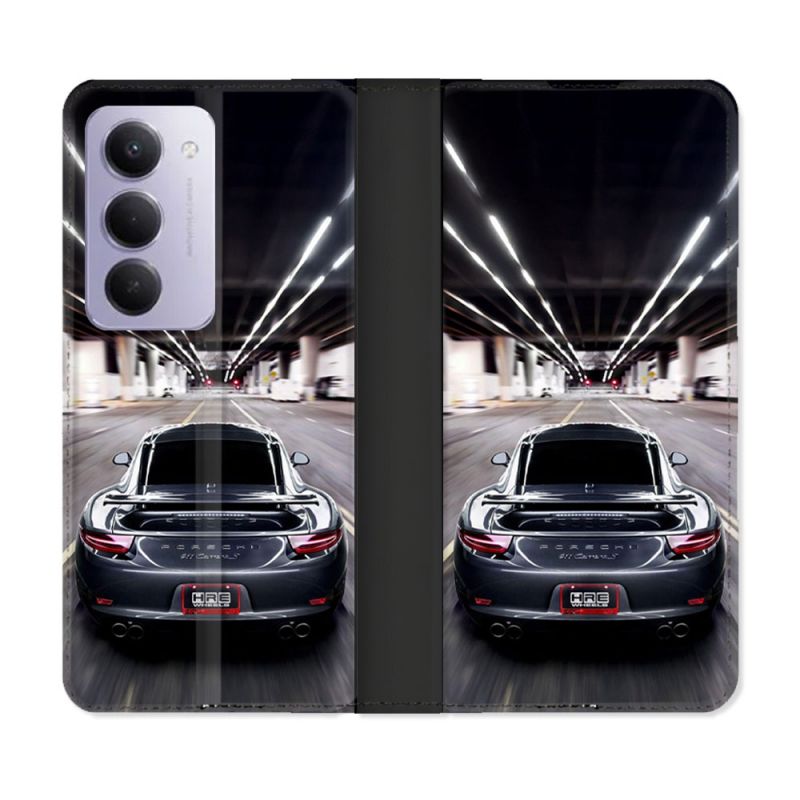 Housse cuir portefeuille Pour Xiaomi Redmi 15 5G Porsche 911