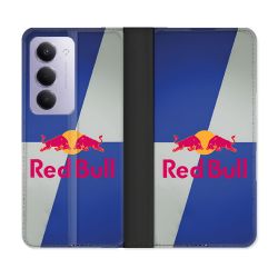 Housse cuir portefeuille Pour Xiaomi Redmi 15 5G Red Bull Classique