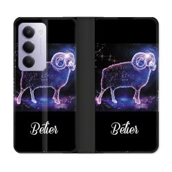 Housse cuir portefeuille Pour Xiaomi Redmi 15 5G Signe Zodiaque 2 Bélier