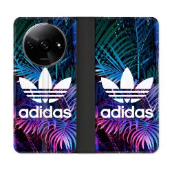 Housse cuir portefeuille Pour Xiaomi Redmi A3 Adidas Palmier