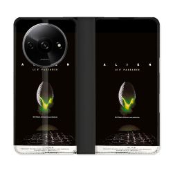 Housse cuir portefeuille Pour Xiaomi Redmi A3 Alien Affiche