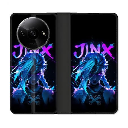 Housse cuir portefeuille Pour Xiaomi Redmi A3 Arcane Jinx Night