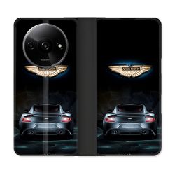 Housse cuir portefeuille Pour Xiaomi Redmi A3 Aston Martin