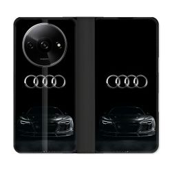 Housse cuir portefeuille Pour Xiaomi Redmi A3 Audi