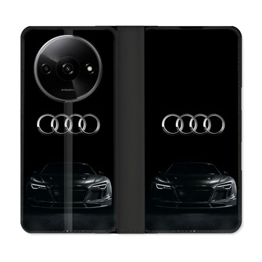 Housse cuir portefeuille Pour Xiaomi Redmi A3 Audi