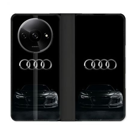 Housse cuir portefeuille Pour Xiaomi Redmi A3 Audi