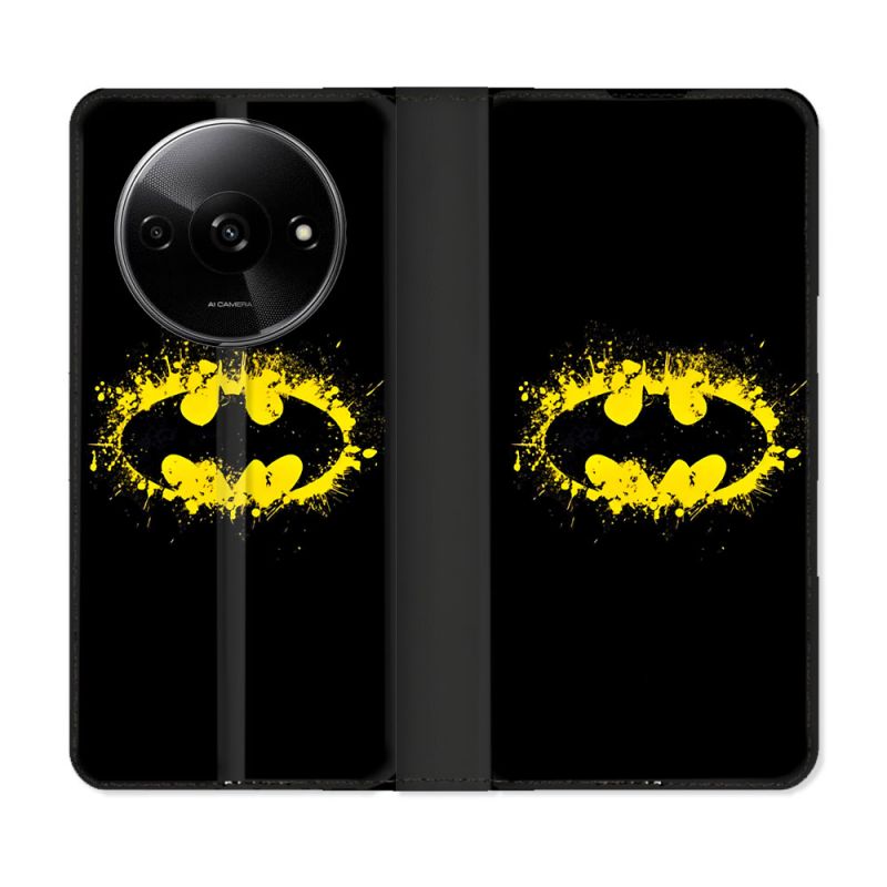 Housse cuir portefeuille Pour Xiaomi Redmi A3 Batman Logo
