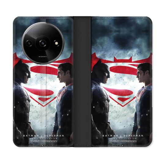 Housse cuir portefeuille Pour Xiaomi Redmi A3 Batman VS Superman