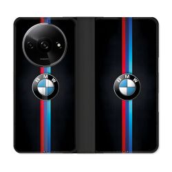 Housse cuir portefeuille Pour Xiaomi Redmi A3 BMW Logo