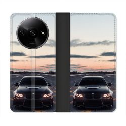 Housse cuir portefeuille Pour Xiaomi Redmi A3 BMW Serie