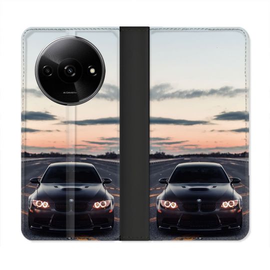 Housse cuir portefeuille Pour Xiaomi Redmi A3 BMW Serie