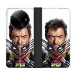 Housse cuir portefeuille Pour Xiaomi Redmi A3 Deadpool Affiche