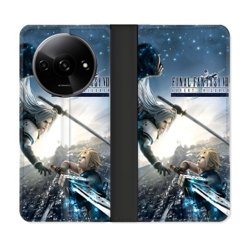 Housse cuir portefeuille Pour Xiaomi Redmi A3 Final Fantaisy