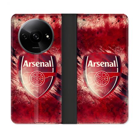 Housse cuir portefeuille Pour Xiaomi Redmi A3 Foot Arsenal