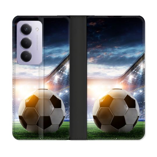 Housse cuir portefeuille Pour Xiaomi Redmi 15 5G Sport Football Stade