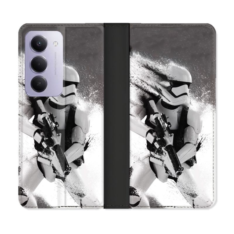 Housse cuir portefeuille Pour Xiaomi Redmi 15 5G Star Wars - Trooper