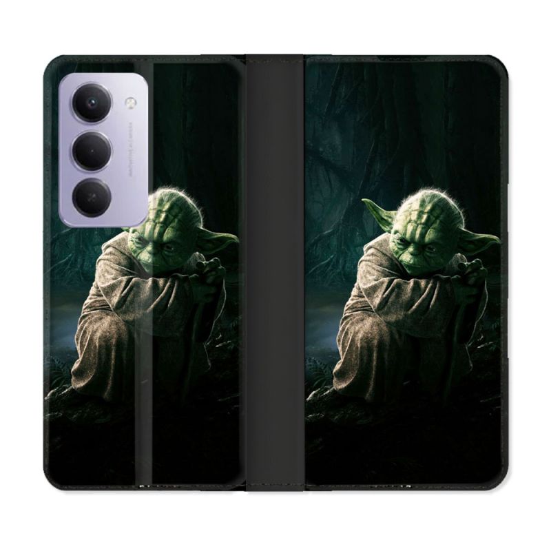 Housse cuir portefeuille Pour Xiaomi Redmi 15 5G Star Wars - Yoda sombre