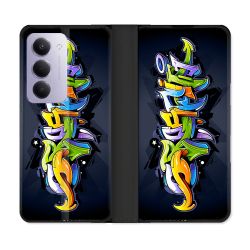 Housse cuir portefeuille Pour Xiaomi Redmi 15 5G Street Art Graffiti