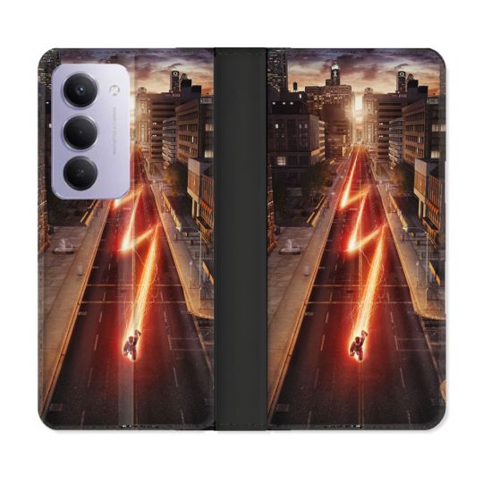 Housse cuir portefeuille Pour Xiaomi Redmi 15 5G The Flash City