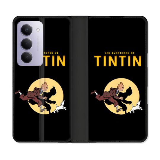 Housse cuir portefeuille Pour Xiaomi Redmi 15 5G Tintin Classique