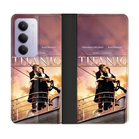 Housse cuir portefeuille Pour Xiaomi Redmi 15 5G Titanic