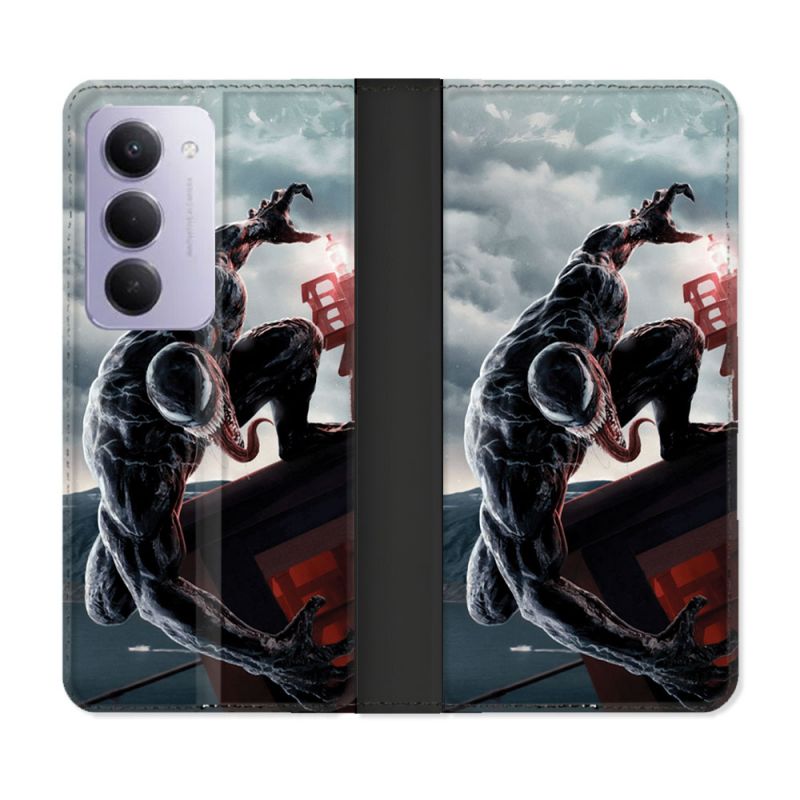 Housse cuir portefeuille Pour Xiaomi Redmi 15 5G Venom