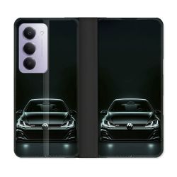 Housse cuir portefeuille Pour Xiaomi Redmi 15 5G Volkwagen Golf GTI