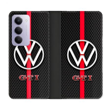 Housse cuir portefeuille Pour Xiaomi Redmi 15 5G Volkwagen Line