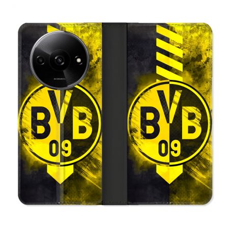 Housse cuir portefeuille Pour Xiaomi Redmi A3 Foot Dortmund