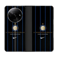 Housse cuir portefeuille Pour Xiaomi Redmi A3 Foot Inter Milan