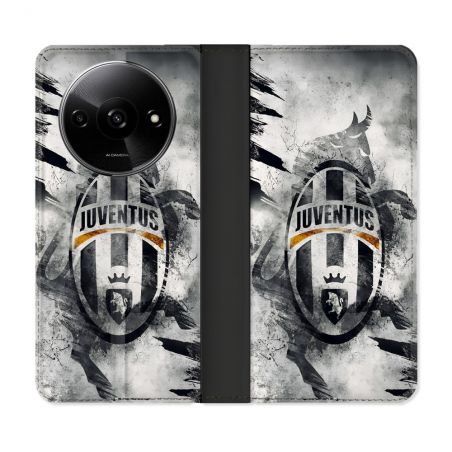 Housse cuir portefeuille Pour Xiaomi Redmi A3 Foot Juventus Turin