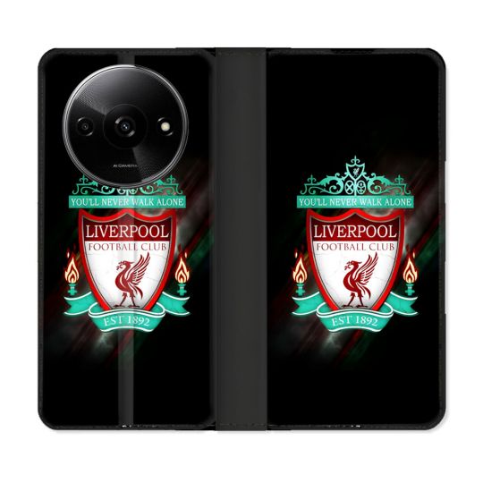 Housse cuir portefeuille Pour Xiaomi Redmi A3 Foot Liverpool