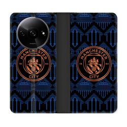 Housse cuir portefeuille Pour Xiaomi Redmi A3 Foot Manchester City