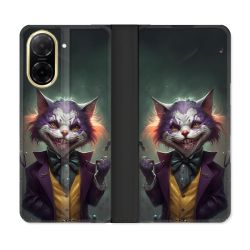 Housse cuir portefeuille Pour Xiaomi Redmi A5 Animal Chat Joker