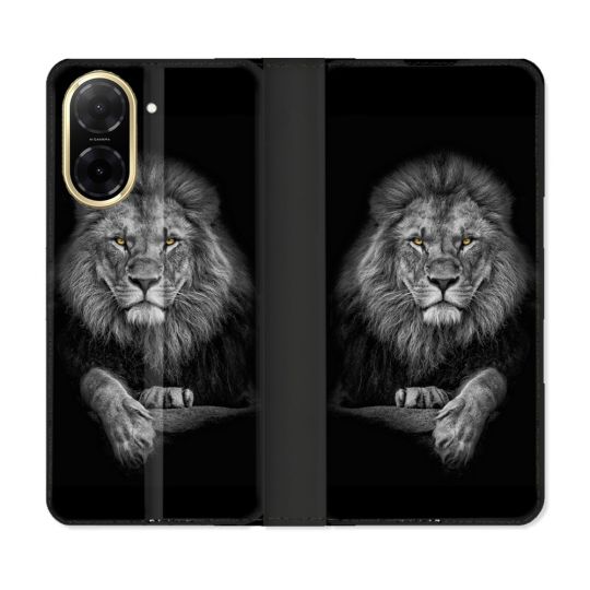 Housse cuir portefeuille Pour Xiaomi Redmi A5 Animal Lion Majestueux