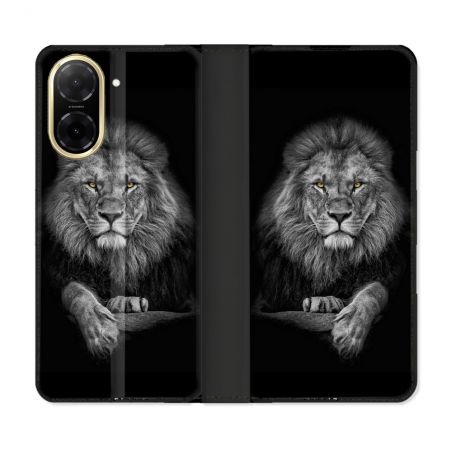 Housse cuir portefeuille Pour Xiaomi Redmi A5 Animal Lion Majestueux