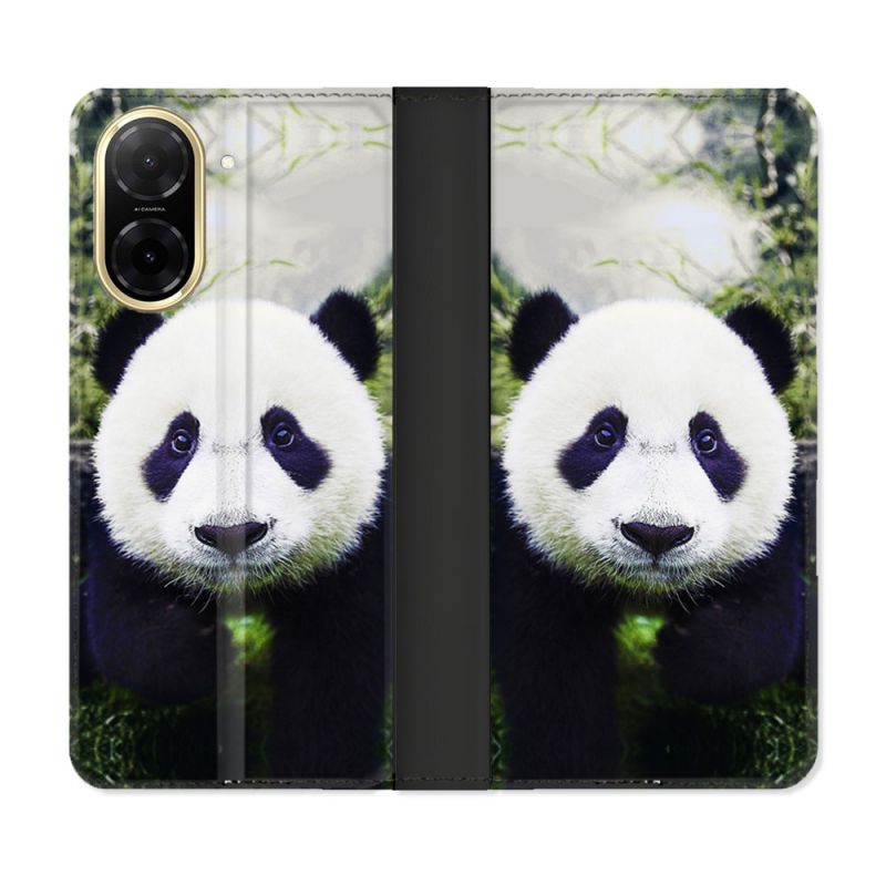 Housse cuir portefeuille Pour Xiaomi Redmi A5 Animal Panda Color