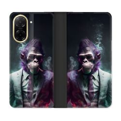 Housse cuir portefeuille Pour Xiaomi Redmi A5 Animal Singe Business