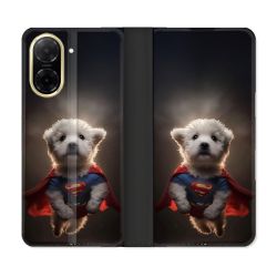 Housse cuir portefeuille Pour Xiaomi Redmi A5 Animal Super Chien