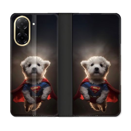 Housse cuir portefeuille Pour Xiaomi Redmi A5 Animal Super Chien