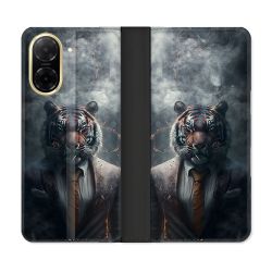 Housse cuir portefeuille Pour Xiaomi Redmi A5 Animal Tigre Business