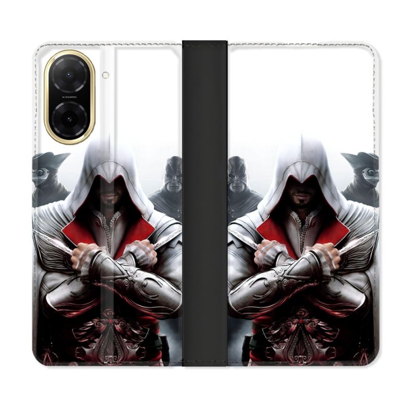Housse cuir portefeuille Pour Xiaomi Redmi A5 Assassin Creed Mask