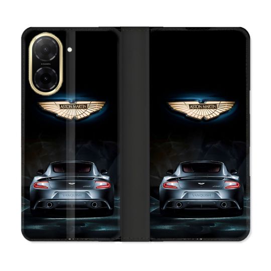 Housse cuir portefeuille Pour Xiaomi Redmi A5 Aston Martin